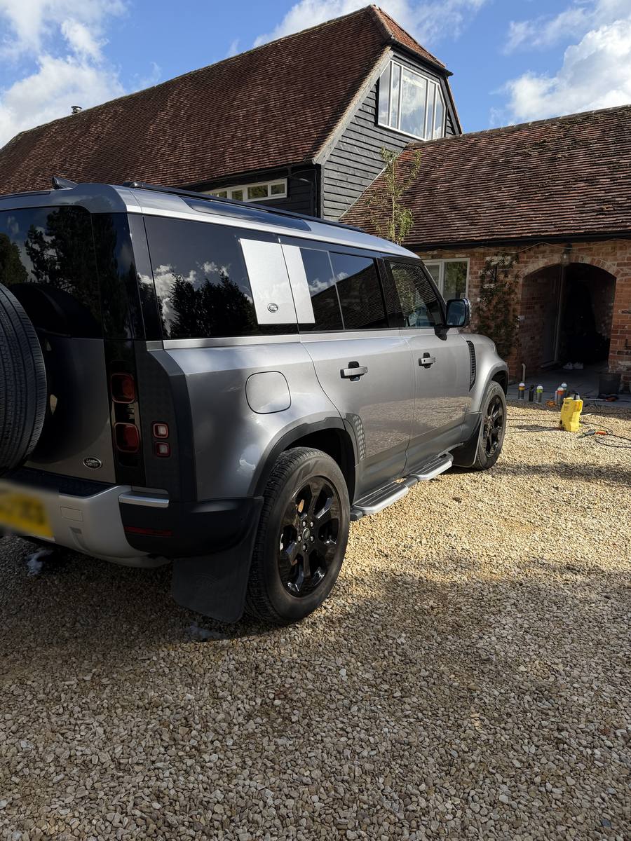 Land Rover Defender cleaned by Clayton's Autocare
