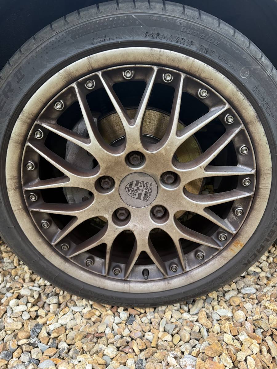 Porsche Boxster before cleaning