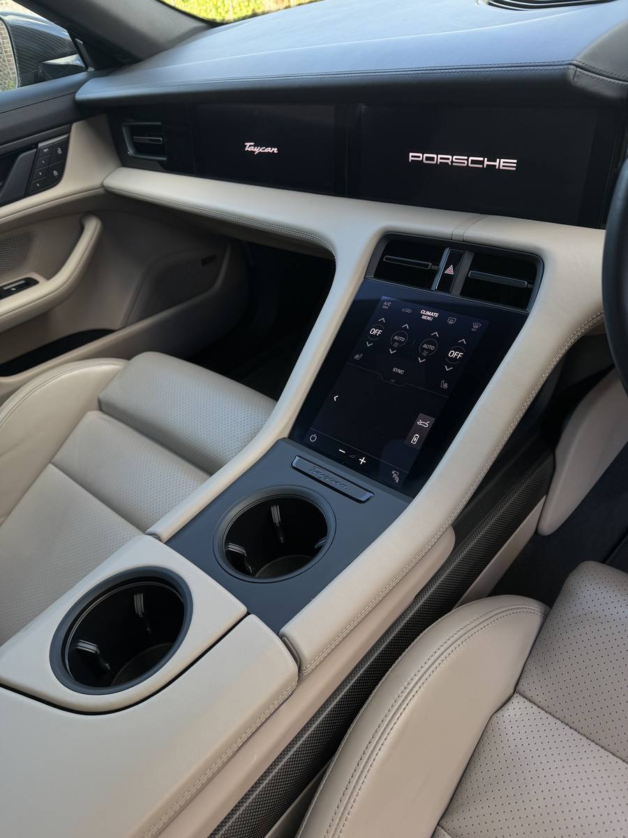 Porsche Taycan cleaned by Clayton's Autocare