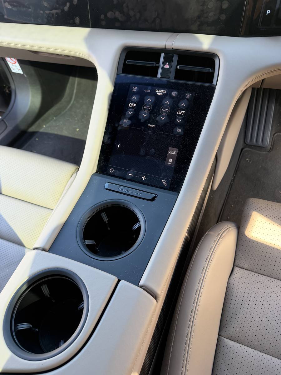 Porsche Taycan before cleaning